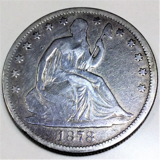 1878 Seated Liberty Half Dollar Beautiful Coin Rare Date