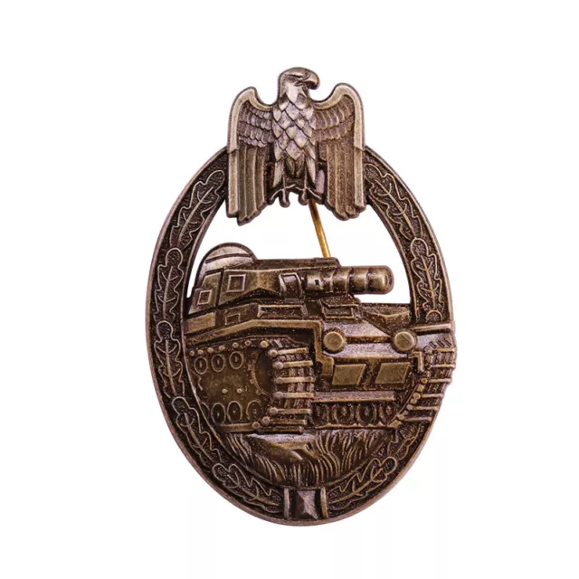 WWII German Army Military Medal Panzer Assault Silver Badge Eagle Tank