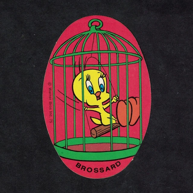 Autocollant Looney Tunes Titi Et Tweety - 10x10 Cm, Vinyle Brillant, Imperméable, Facile à Retirer