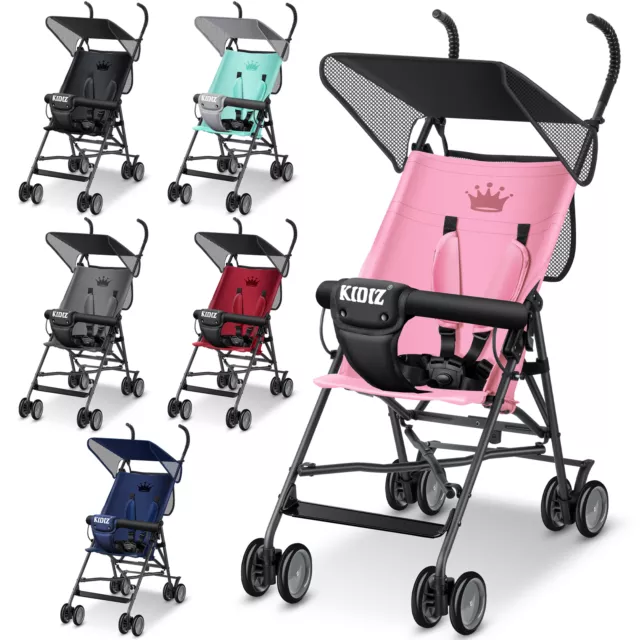 KIDIZ® City-Pro Kinderwagen Kinderbuggy Buggy Reisebuggy klappbar Faltbar 360°