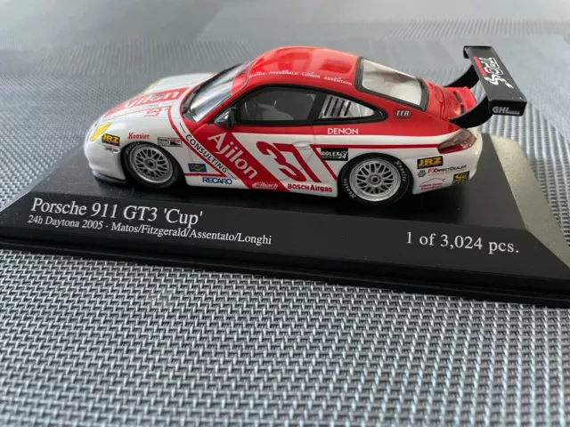 MINICHAMPS / 1:43 / 400 056237 / Porsche 911 GT3 'Cup' / 24h Daytona 2005 / #37