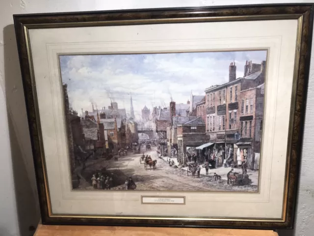 A Busy Street by Louise Rayner Framed Print