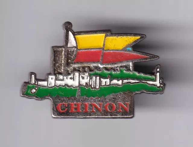 Rare Pins Pin's .. Tourisme Chateau Castle De Loire Moyen Age Chinon 37 ~Ex