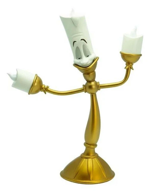 BEAUTY AND THE Beast Lumiere Desk Table Mood Light Lamp Disney New With
