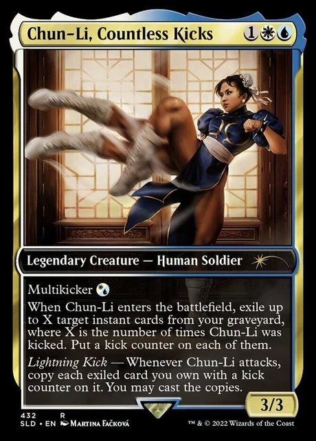 Chun-Li, Countless Kicks NM, English MTG Secret Lair Drop Series