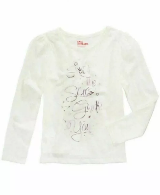 Epic Threads Little Girls 'Let the star's guide you" Print Shirt Size 5