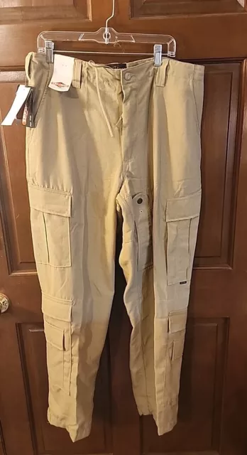 Tru-Spec Tactical Pants Mens L Khaki Professional Grade Pro G Utility Cargo NWT