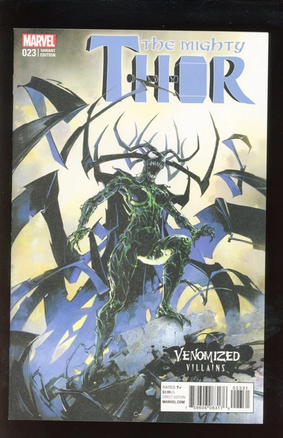 Mighty Thor #23 Near Mint 9.4 2017 Clayton Crain Venomized Villains Variant