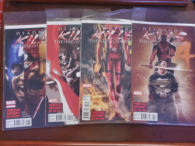 DEADPOOL KILLS THE MARVEL UNIVERSE complete 1 2 3 4. 1st printing. Great cond 💥