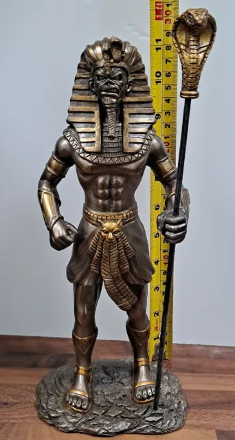 Iron Maiden Custom Eddie 12" Inch FIGURE Pharaoh Handpainted Figurine Statue