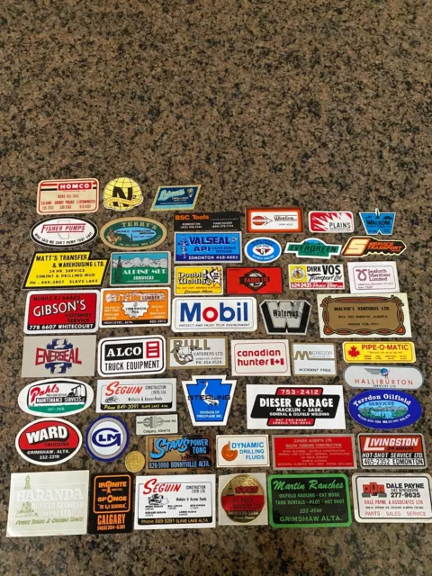 Vintage Oilfield Sticker Collection Lot Of 50 Service Drilling Etc 70S-80S
