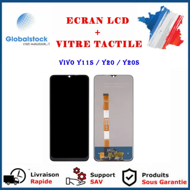 Ecran Lcd + Vitre Tactile Pour Vivo Y11S / Y20 / Y20S Sans Chassis + Outils