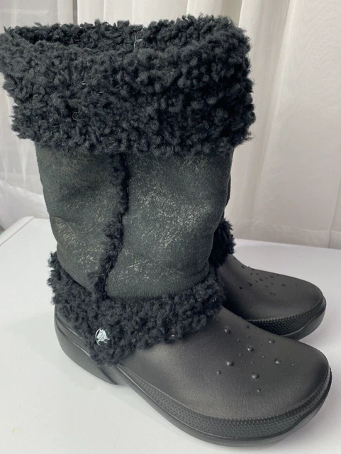 Crocs nadia sales boots women's