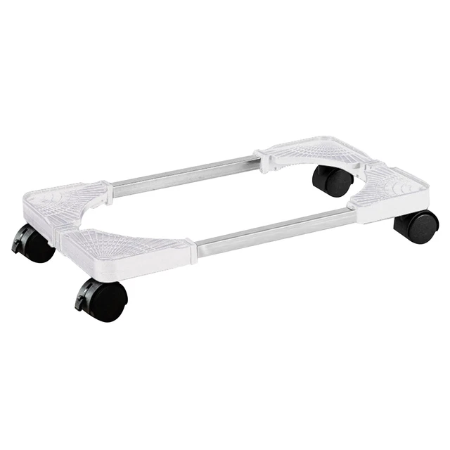 Under Desk Mobile CPU Stand Stainless Steel Heavy Duty With Wheels Adjustable