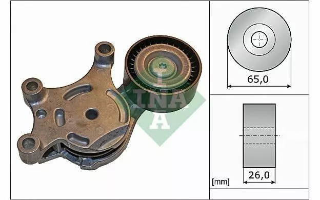 INA Galet tendeur pour CITROEN C3 C5 C2 C4 PEUGEOT 207 308 3008 307 534 0075 20