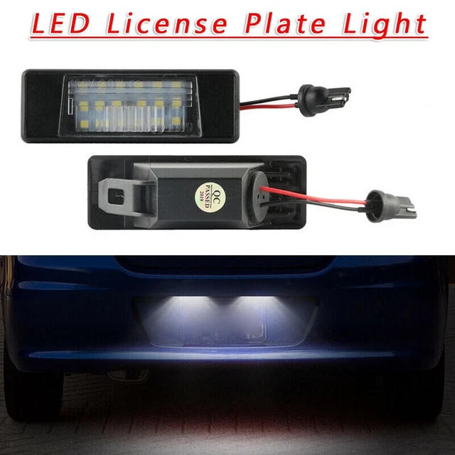 2 Éclairages LED Plaque Immatriculation 3W Blanc - Compatibles Hyundai Tucson IX35 2015-2018