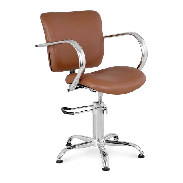 Friseurstuhl Kosmetikstuhl Friseursessel Coiffeurstuhl Friseur Kunstleder Braun