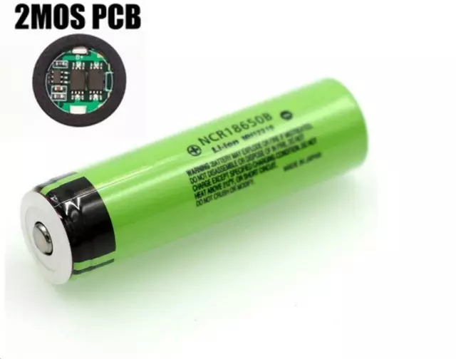 Batterie Panasonic Avec Protection Rechargeable NCR1865OB 3.7V LI-ION 1 Pièce