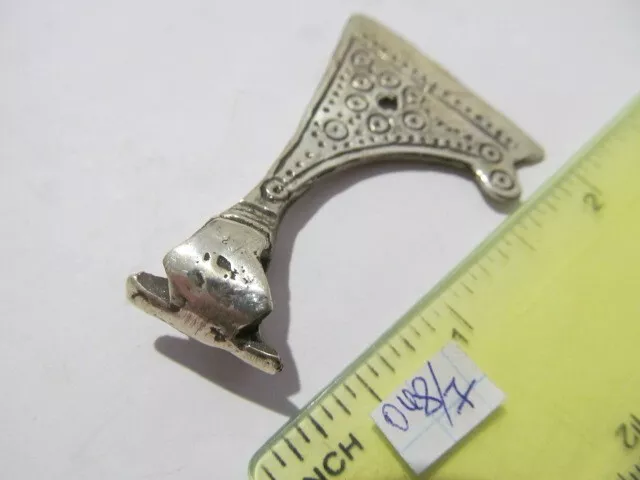 Ancient silver amulet of the warrior "Axe" Vikings 9-10 AD № 048/7 (copy) 2