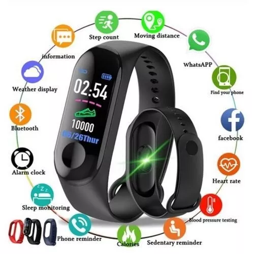 Reloj Inteligente Deportivo Smartwatch Pulsera Bluetooth Podómetro Ritmocardíaco 3