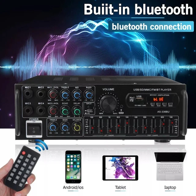 POHOVE Bluetooth Audio Verstärker – 12V, 2-Kanal Stereo, Kompakt, Mit EQ, Für Auto Und Heim