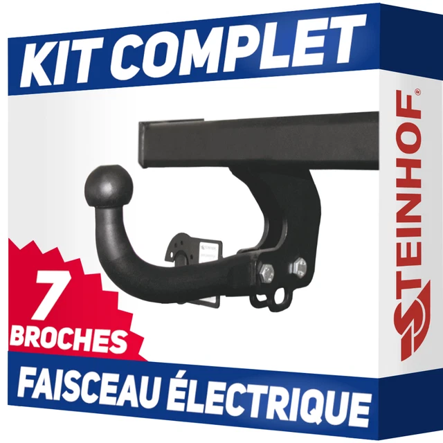 Attelage Rigide Pour Citroen Jumpy II VAN 2007-2015 + Faisceau 7-br + Adaptateur
