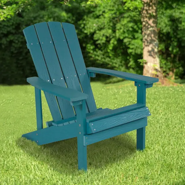 Adirondack Chair Folding Patio Outdoor Poly Seat Lounge Garden Deck 7 Colors
