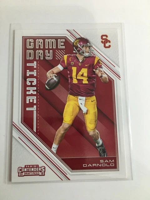 F72622  2018 Contenders Draft Picks Game Day Tickets #1 Sam Darnold USC JETS