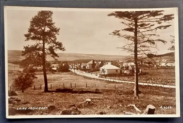 Aberdeen Postcard 1938 Scotland Lairg Village From The East Real Photo