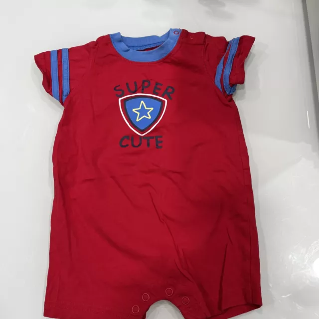 Carters Baby Boy 12M Super Cute one piece short outfit