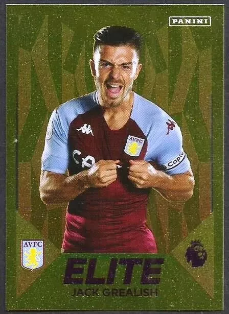 Panini Football 2021 Premier League- #314-Aston Villa-Jack Grealish-Gold Foil