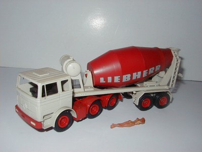 Liebherr HTM 1001 MISCELATORE MERCEDES Rosso Grigio #3050.2 GESCHA 1:50 