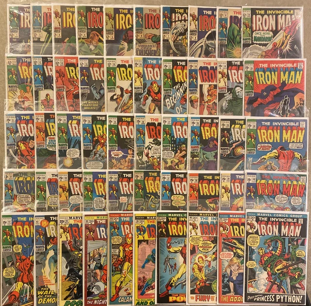 Iron Man #1-332 Complete Series Key 1St App Marvel Comics Thanos #55 Cgc Drax +