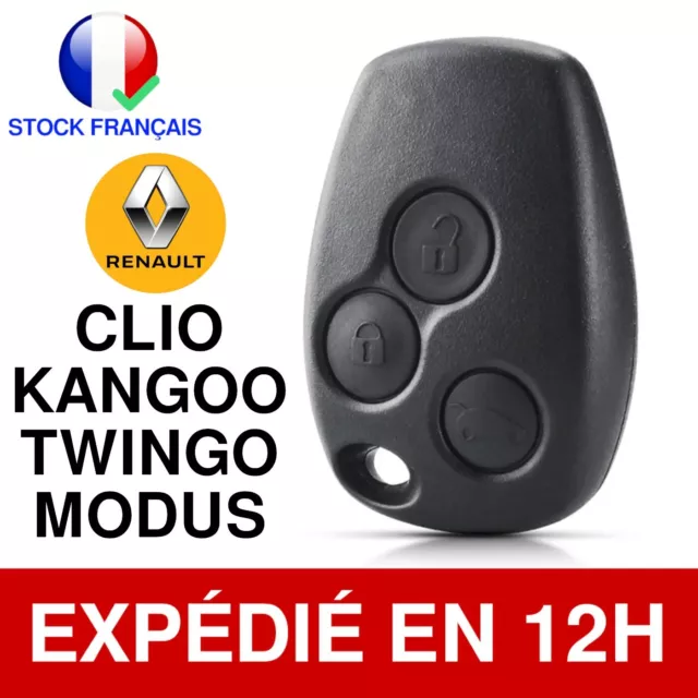 Coque Clé Renault 2 boutons Clio 3 Twingo 2 Kangoo Modus