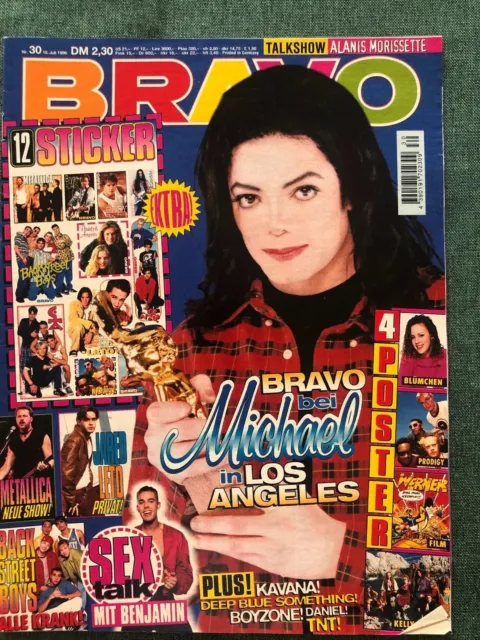BRAVO Nr. 30 - 18.07.1996 - komplett - 72 Seiten - 4 Poster - 12 Sticker