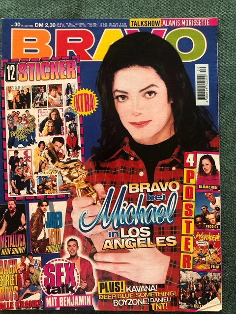 BRAVO Nr. 30 - 18.07.1996 - komplett - 72 Seiten - 4 Poster - 12 Sticker