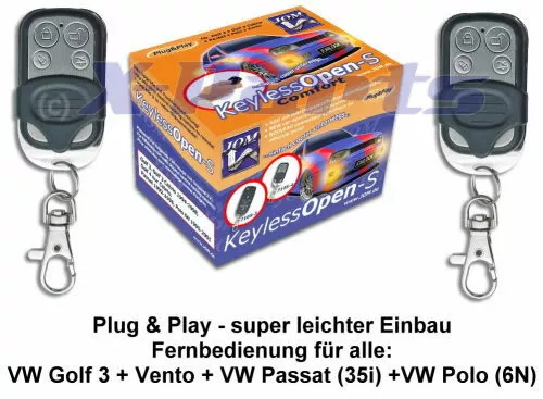 VW Polo 6N Plug and Play Auto Funk-Fernbedienung f Zentralverriegelung +  Schlüssel kaufen bei