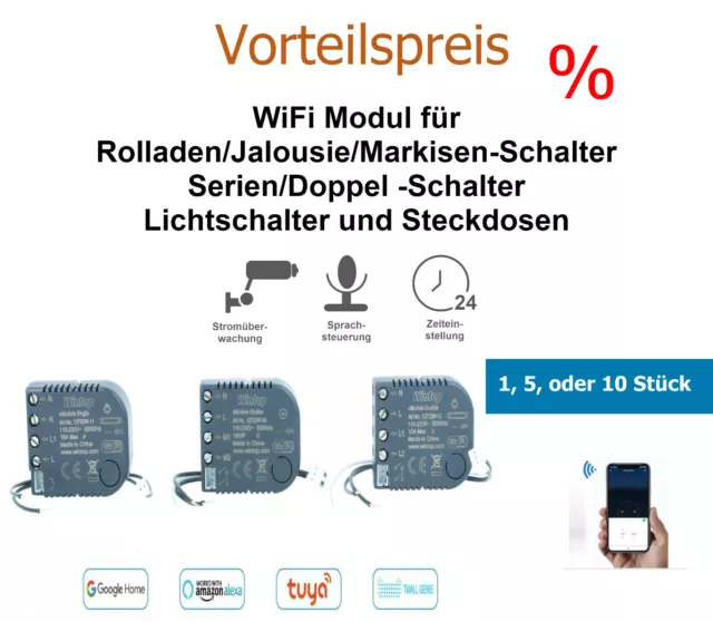 Wifi Módulo Enchufes Interruptor Interruptor de Luz Smart Home Voz