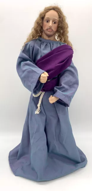 Ashton Drake Galleries Doll Everlasting Life Jesus Titus Tomescu Blue Robe 22"