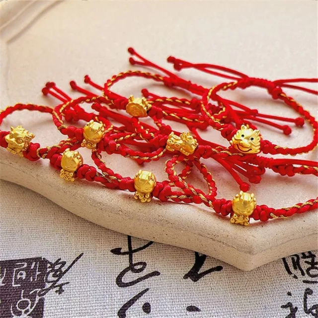 Chinese Lucky Blessing Sign Dragon Charm Bracelet  for Women & Men