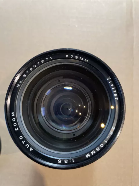 Canon FD Vivitar 35-105mm 1:3.5 Objektiv, 72mm Durchmesser NO. 37607271 + Tokina