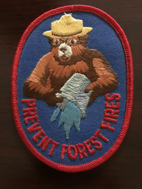 Patch Smokey the Bear "Prevent Forest Fires" (oval)