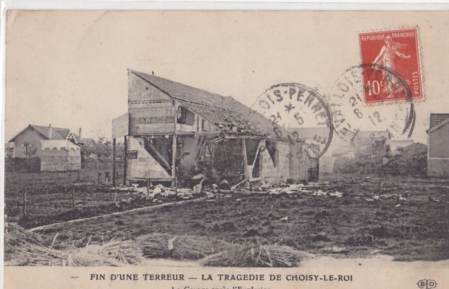 carte postale ancienne la bande à Bonnot la tragédie de Choisy le roi