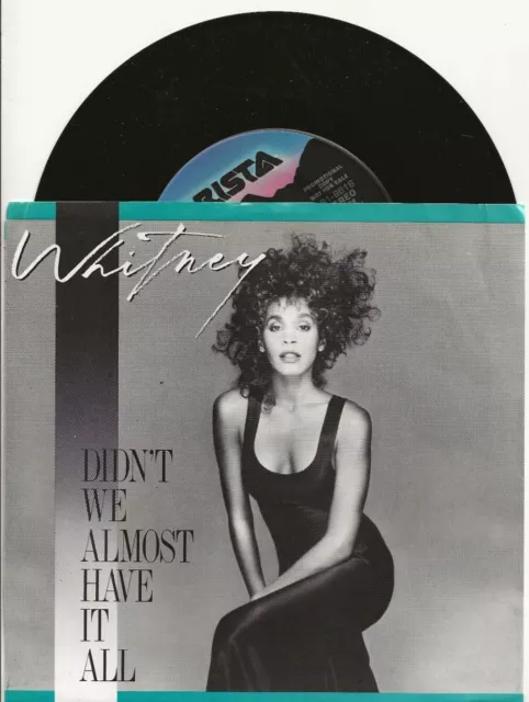 Whitney Houston Didn't We Almost Have It All 2 Versions Usa Promo + Pic Cover