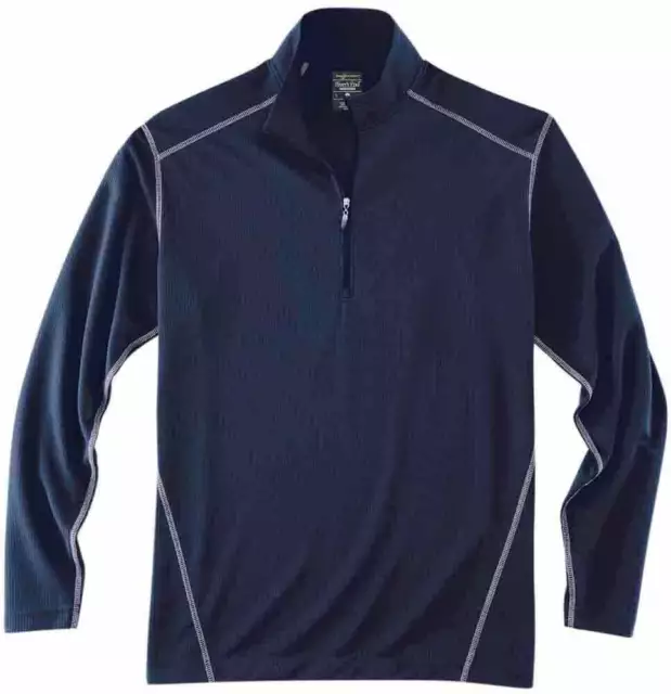 River's End Half Zip Pullover Mens Blue Casual Outerwear 1610-NY