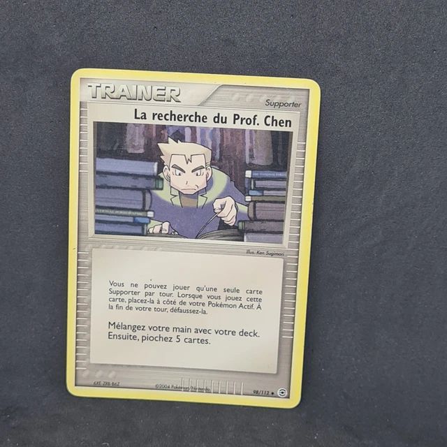 Carte Pokemon LA RECHERCHE DU PROF 98/112 Bloc EX Rouge Feu Vert Feuille FR
