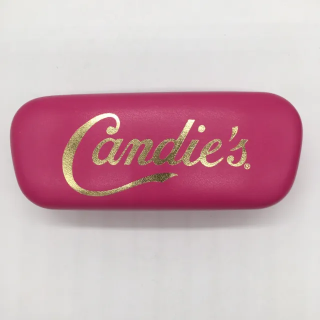Authentic CANDIES New PINK Eyeglasses HARD CLAM CASE
