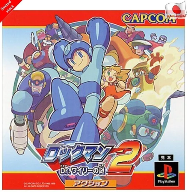 Rockman 2 mystery of Dr. Wiley PS1 Capcom Sony Playstation 1 From Japan