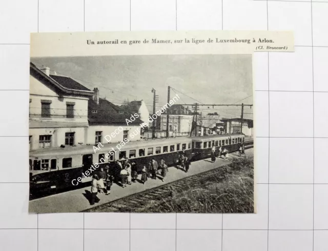 1956 La Gare de Mamer sur la ligne Luxembourg - Arlon