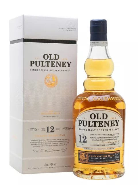 Old Pulteney 12 Jahre Single Malt Whisky - 40 % Vol./ 0,7 Liter